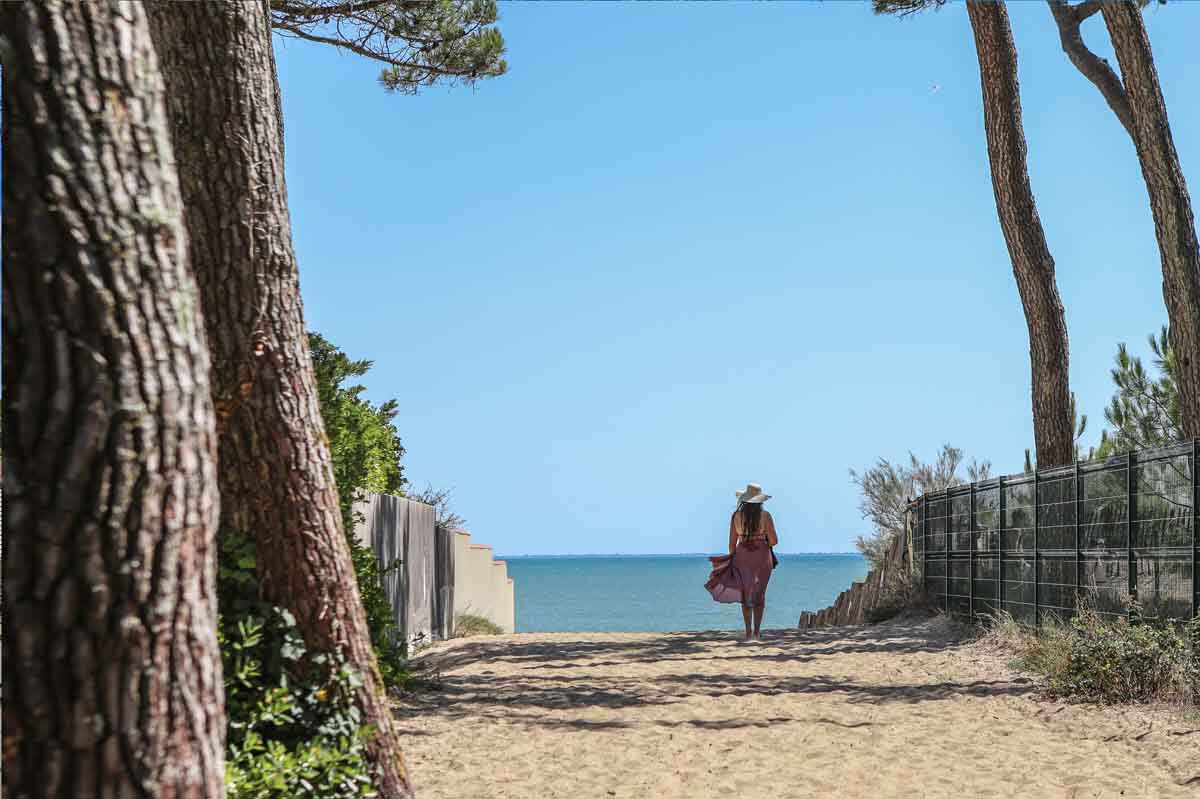accès direct à la plage en Vendée