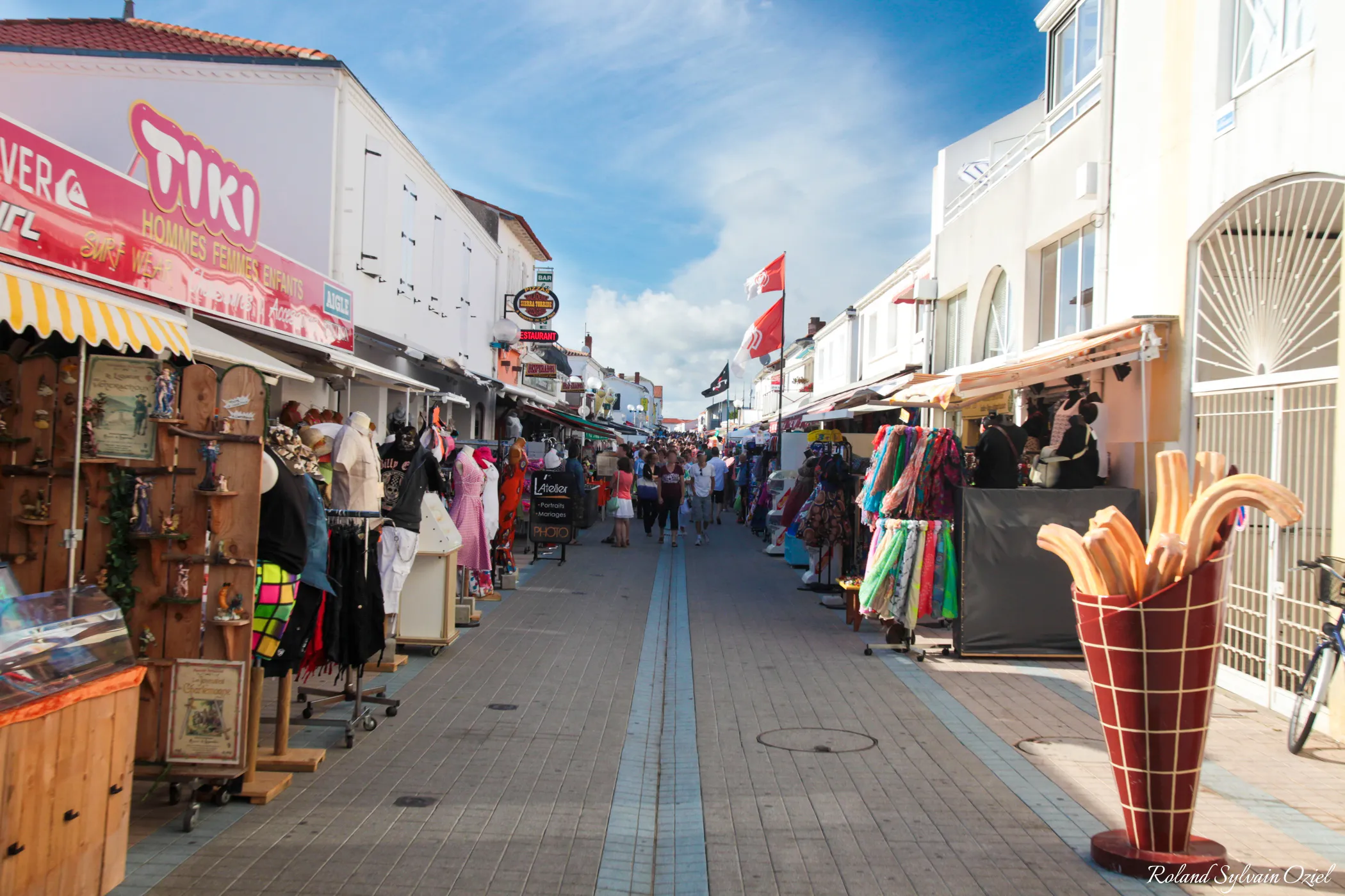 Ruelle piétonne à la Tranche sur Mer